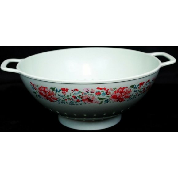 Pioneer Woman Large Garden Party Colander Footed Plastic Strainer Light Green - Picture 3 of 9